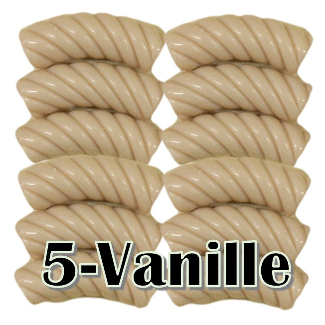 5- Tube torsadé vanille 10MM