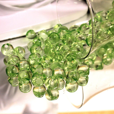 8- Vert/ Bubble beads - 13MM